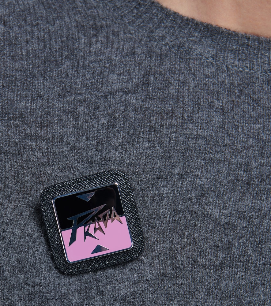  Prada Prada Patch Mit Leder 