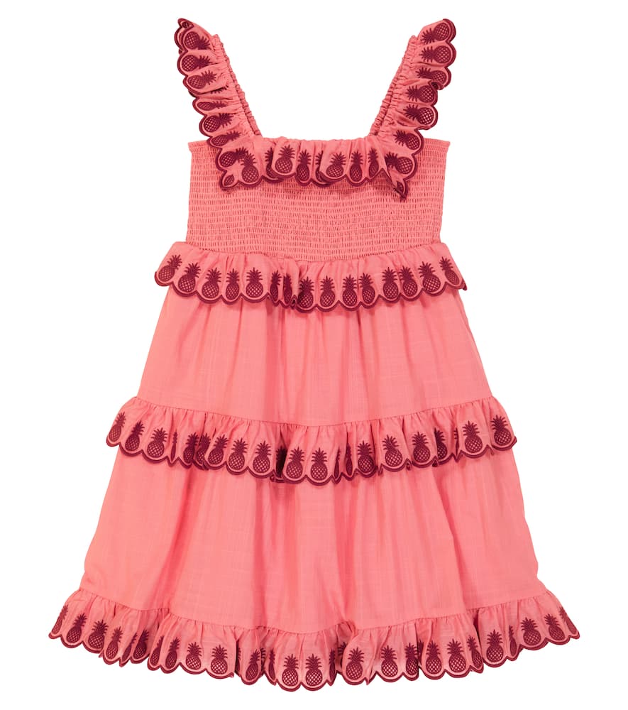 Zimmermann Kids Tropicana embroidered cotton dress