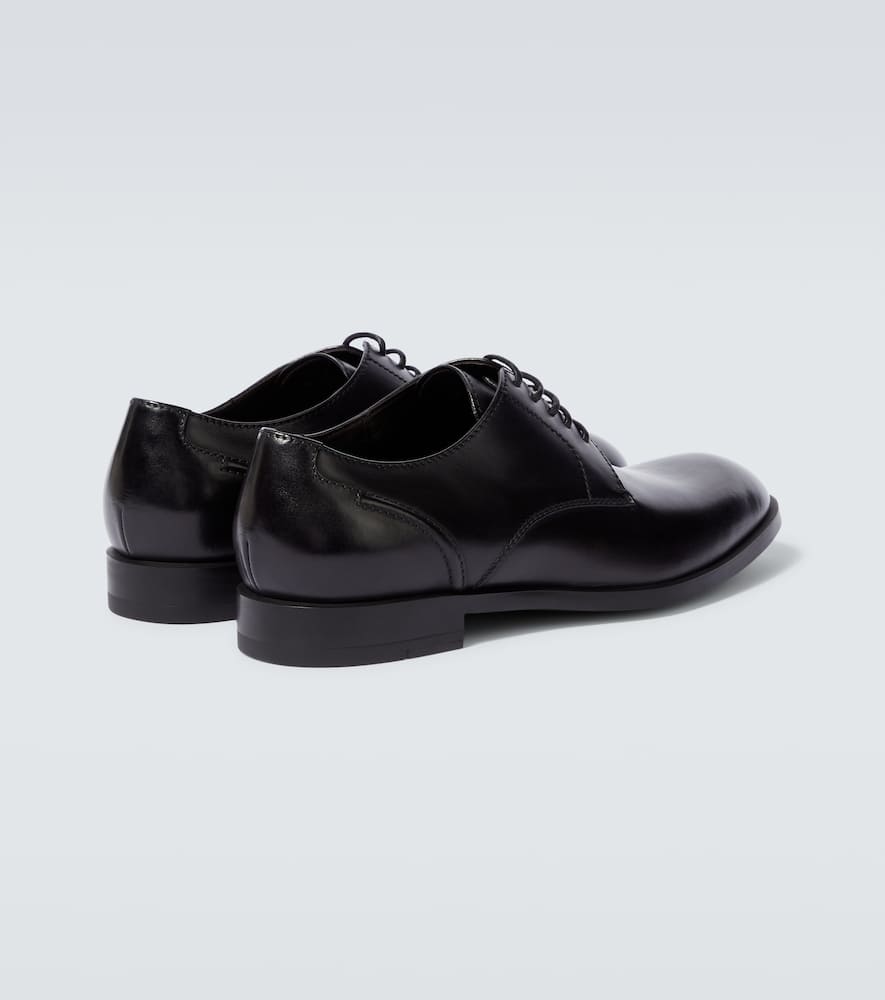 Shop Zegna Siena Flex Formal Derby Shoes In Black