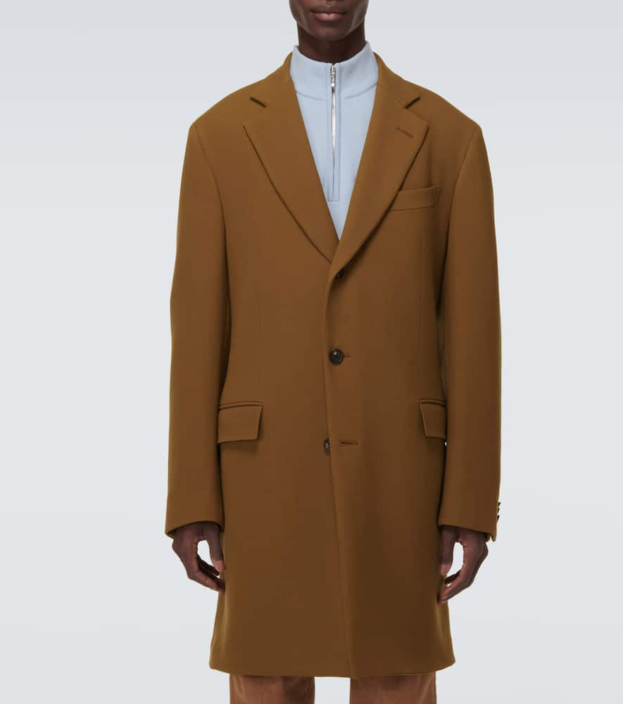 Shop Loro Piana Torino Virgin Wool Coat In Pecan