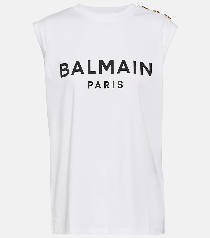 Balmain White T-shirt In Multi