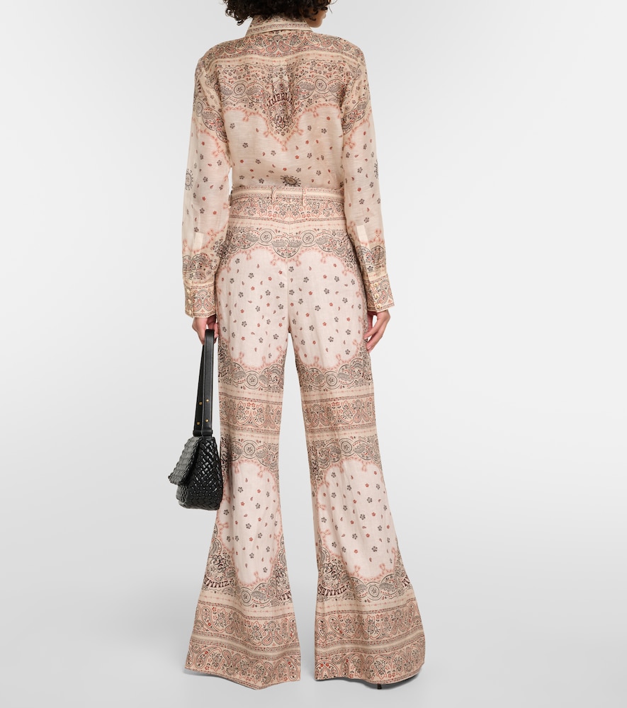  Zimmermann Zimmermann Weite High-rise-hose Aus Leinen 