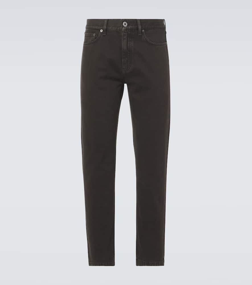 Shop Zegna Roccia Straight Jeans In Brown