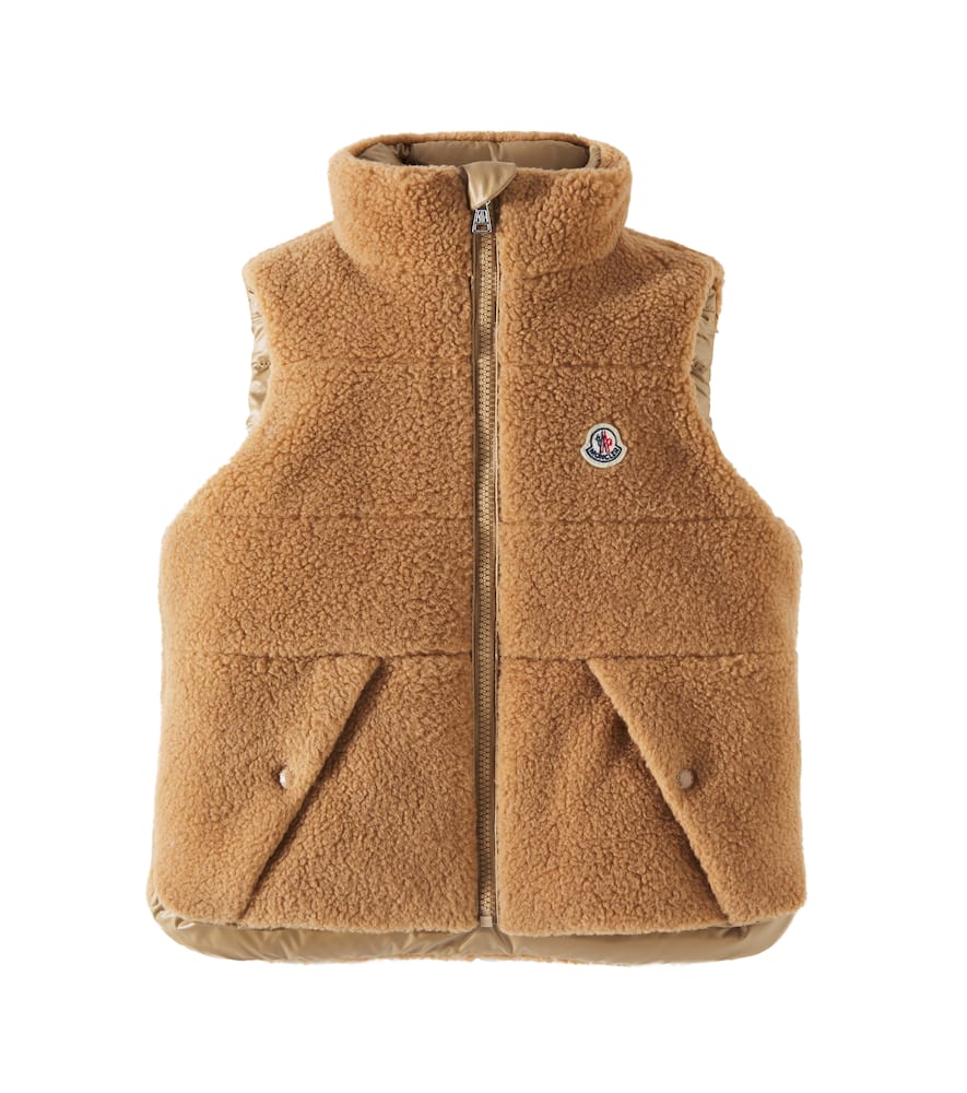 Moncler Enfant Colbricon reversible teddy down vest