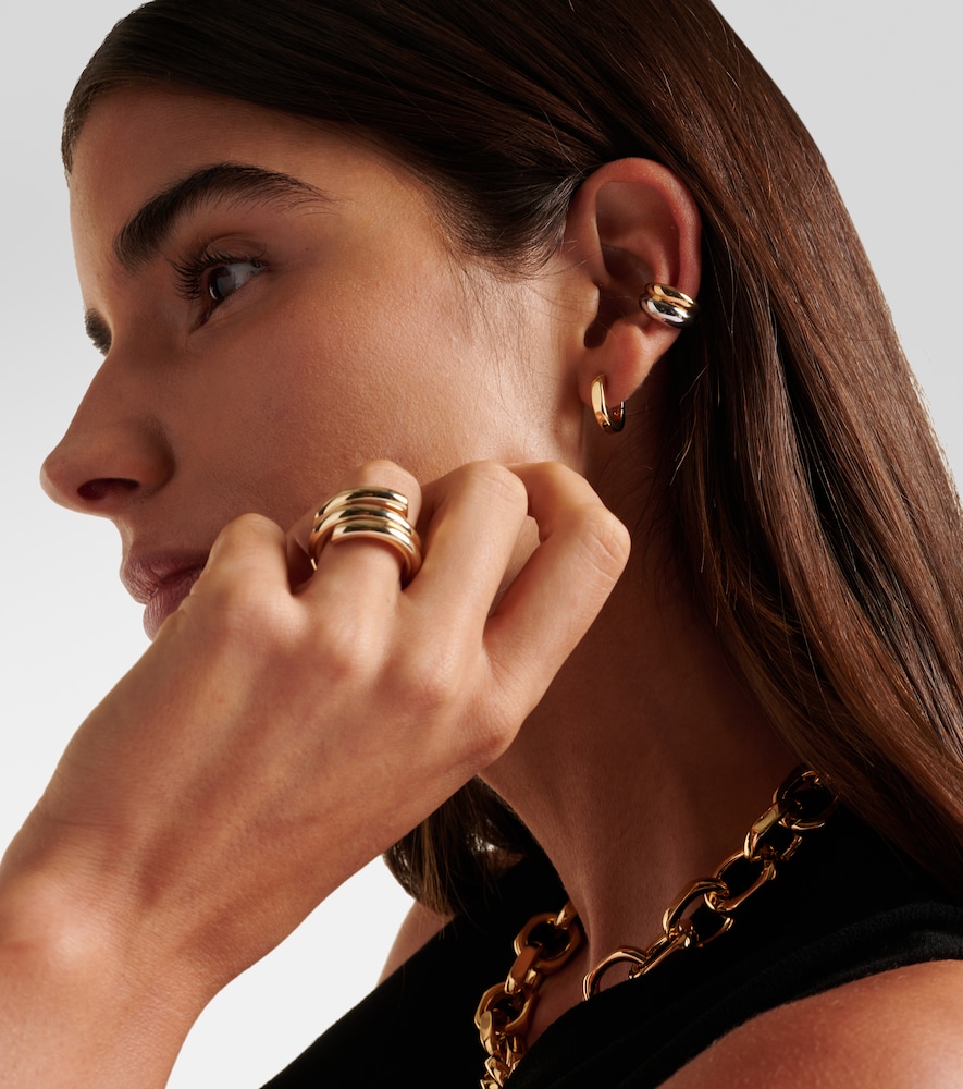 Jennifer Fisher Chavez gold and rhodium-plated ear cuffs