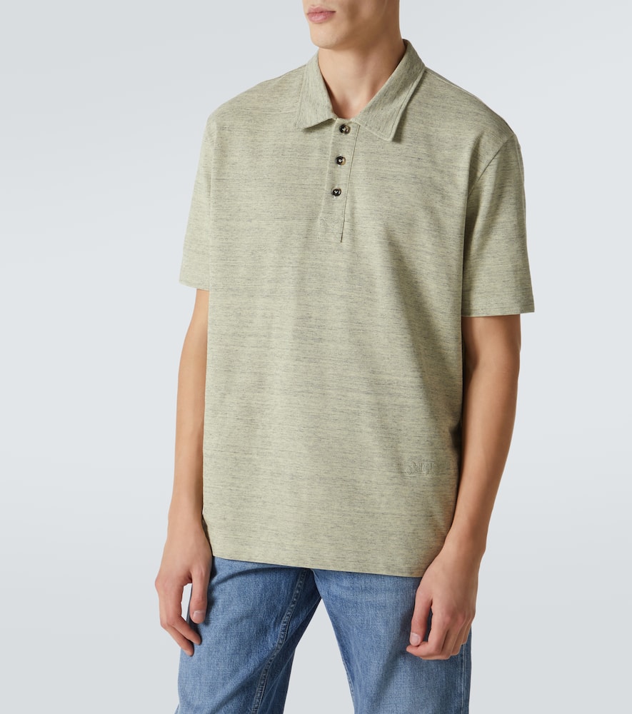BOTTEGA VENETA CHINE COTTON PIQUÉ POLO SHIRT
