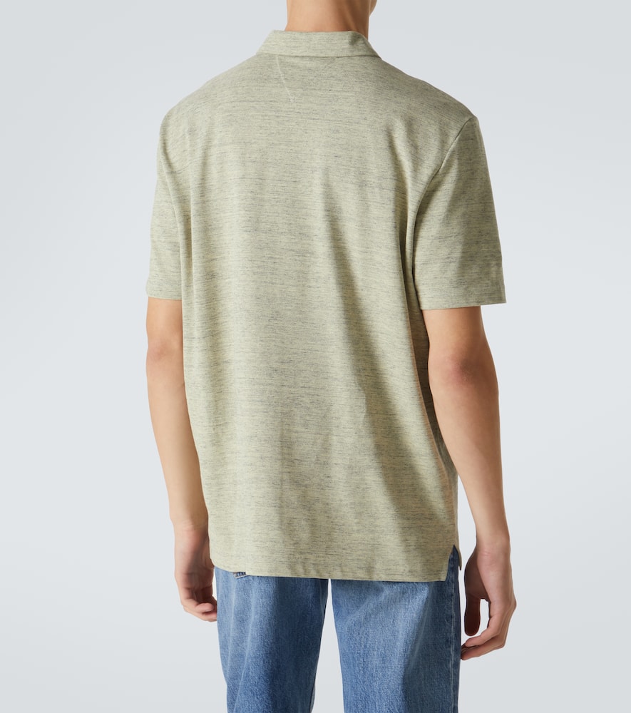 BOTTEGA VENETA CHINE COTTON PIQUÉ POLO SHIRT