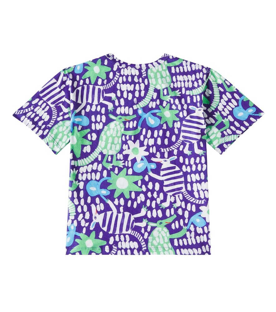 Fabula Printed Cotton Jersey T-shirt In Multicolor