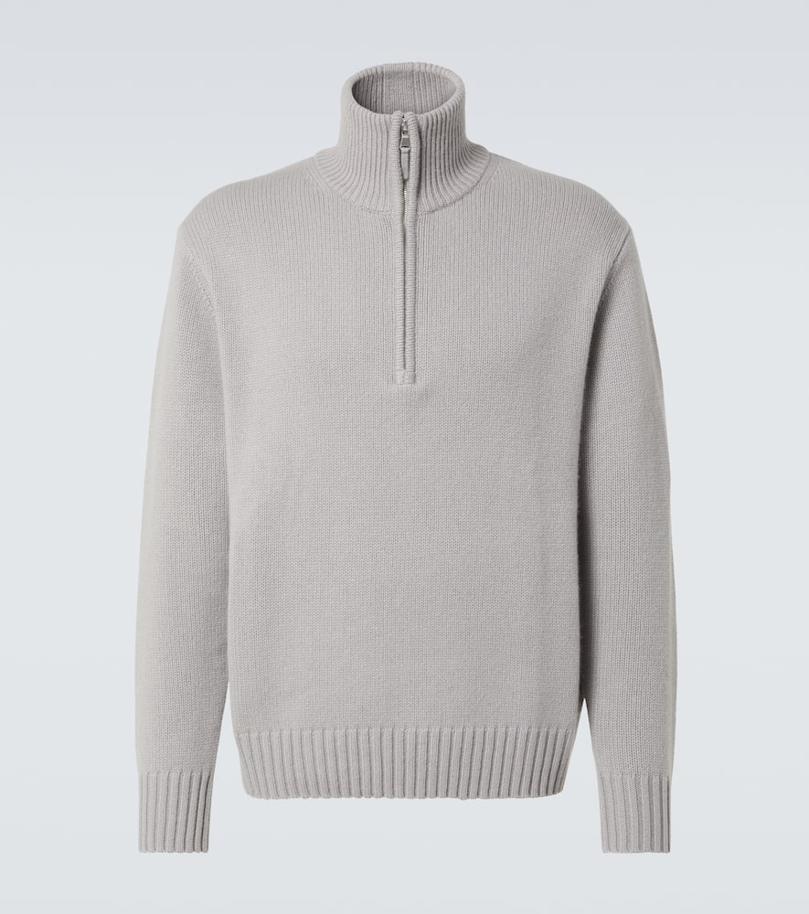 Cashmere half-zip sweater