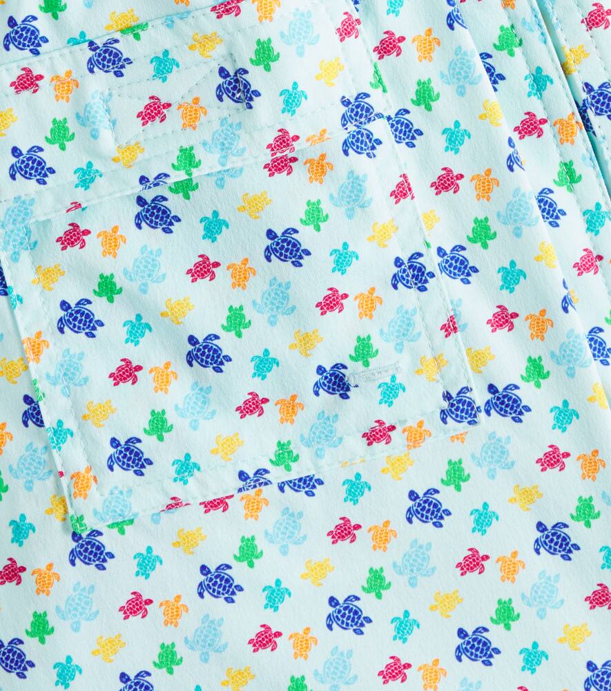 Vilebrequin Jirise Printed Swim Trunks In Blau