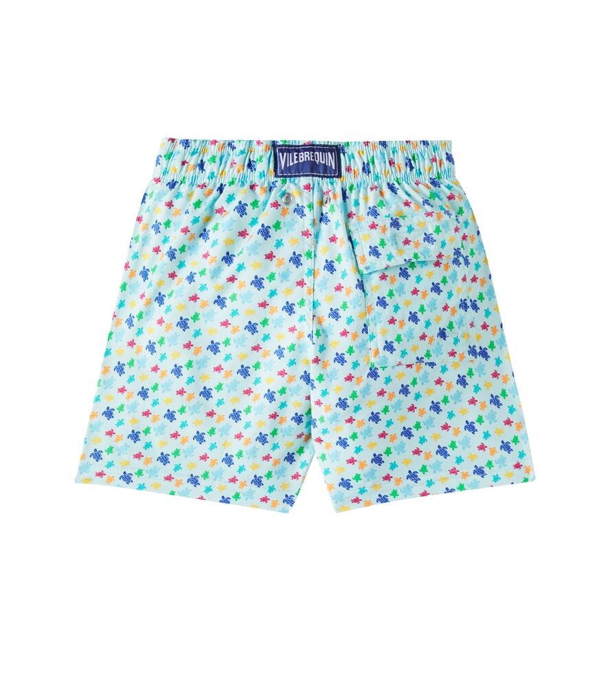 Vilebrequin Jirise Printed Swim Trunks In Blau