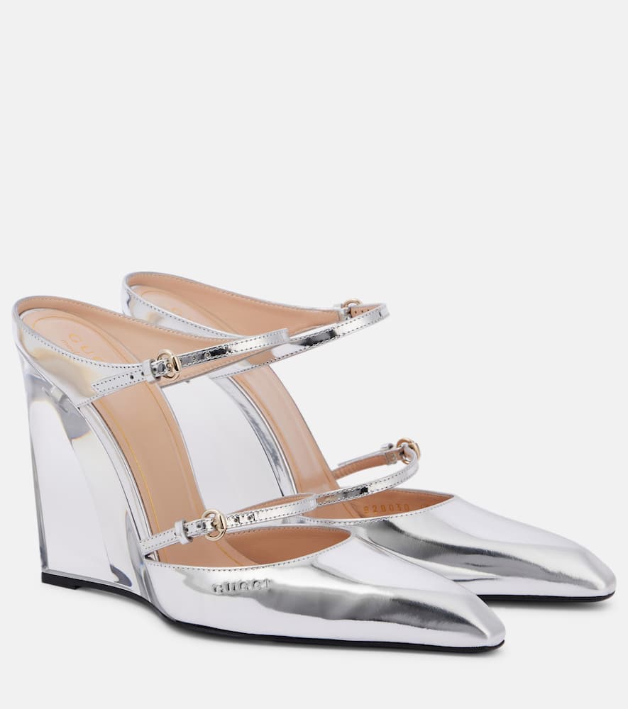 Christy patent leather mules