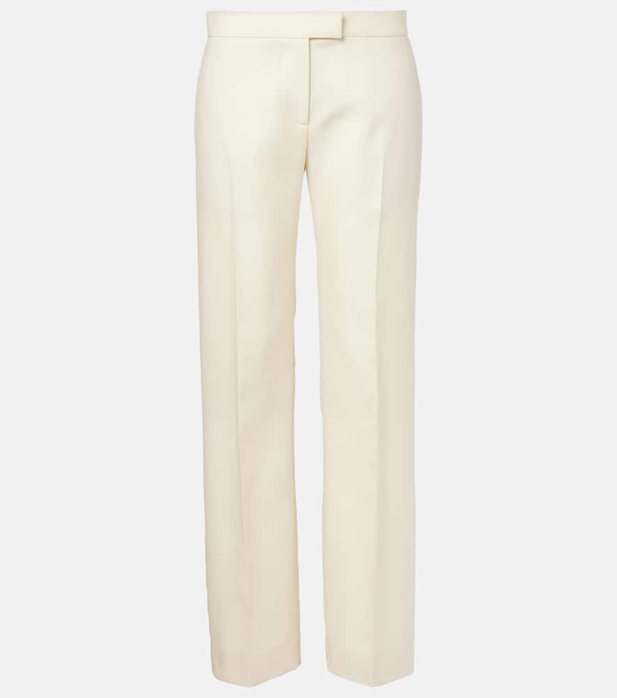 Callen wool and silk straight pants