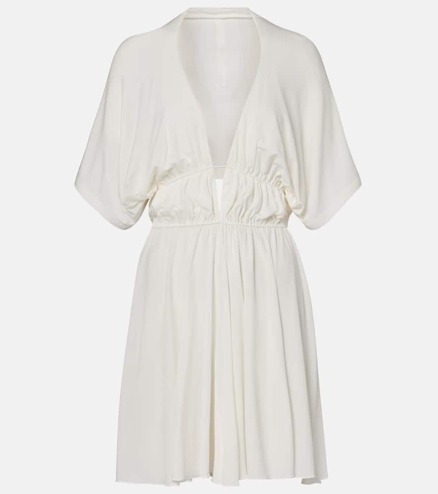 Alaïa Gathered Minidress In White