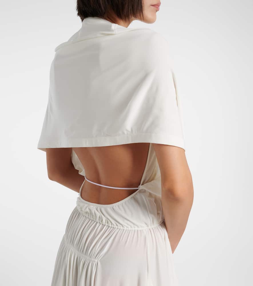 Alaïa Gathered Minidress In White