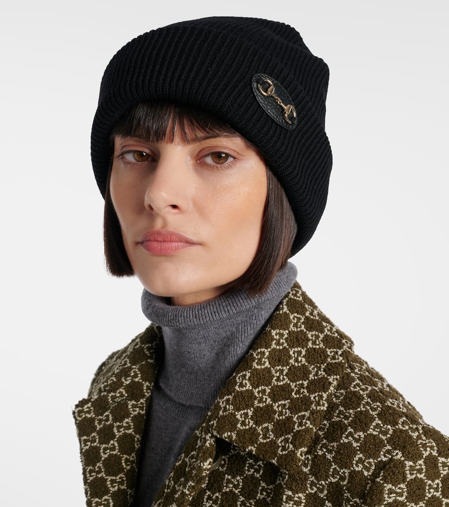 Gucci Stylish Hat With Folded Brim And Metal Hardware In Black