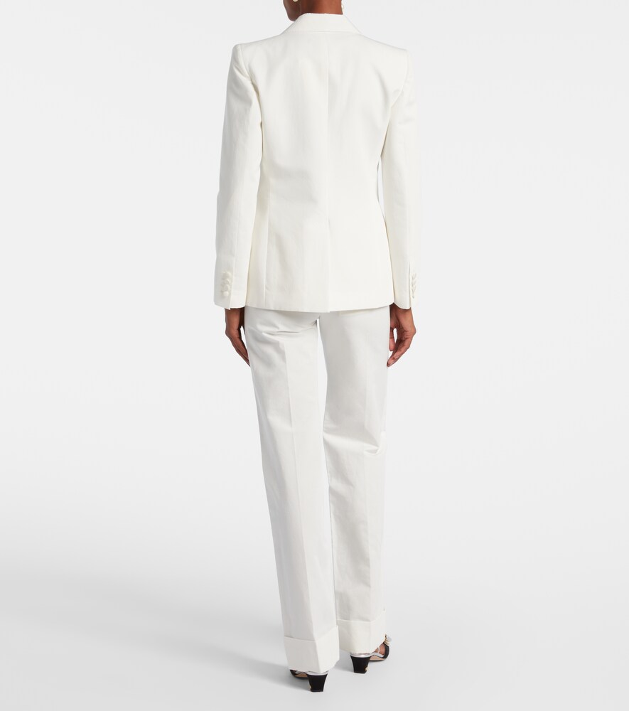  Valentino Valentino Cotton And Linen Blazer 