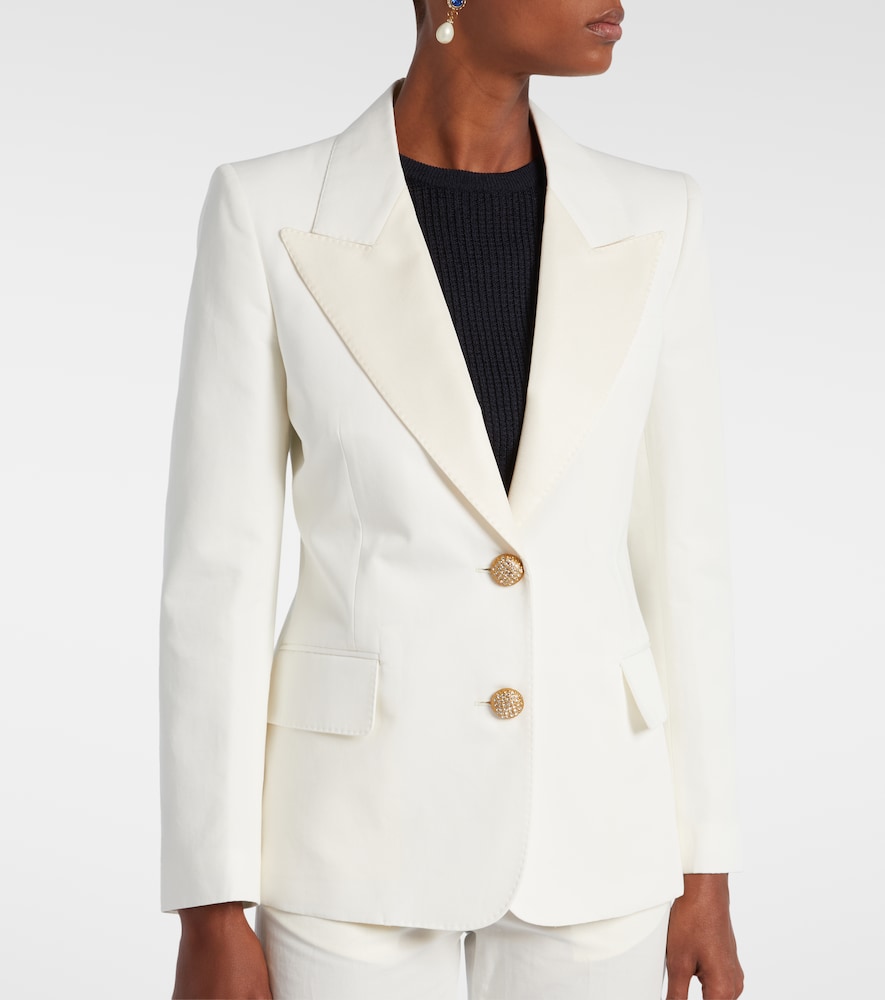  Valentino Valentino Cotton And Linen Blazer 