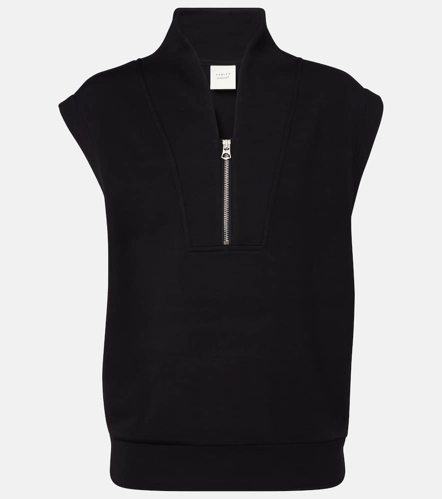 Varley Loretta Half-zip Jersey Vest In Blue