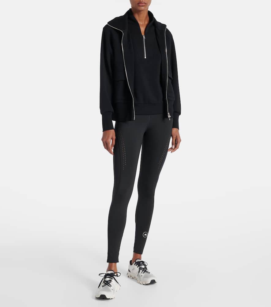 Varley Loretta Half-zip Jersey Vest In Blue