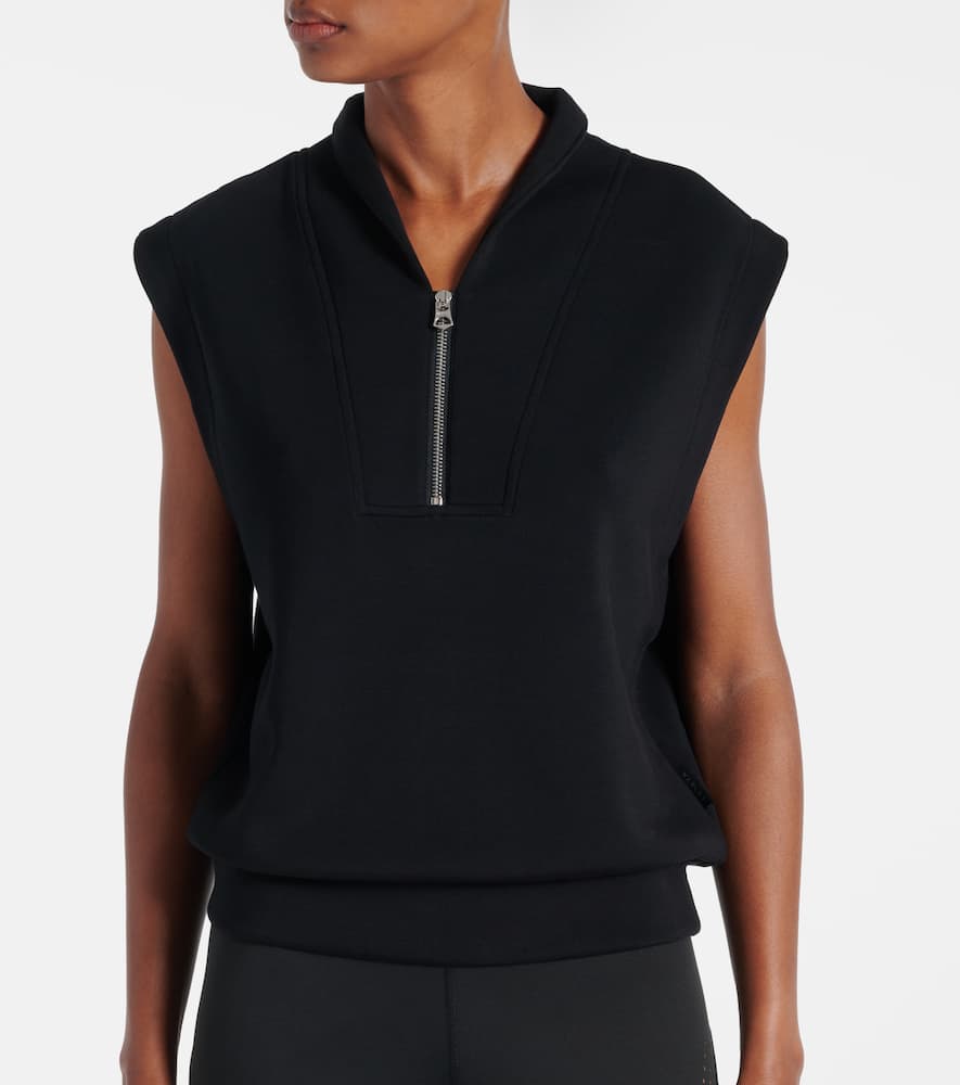 Varley Loretta Half-zip Jersey Vest In Blue