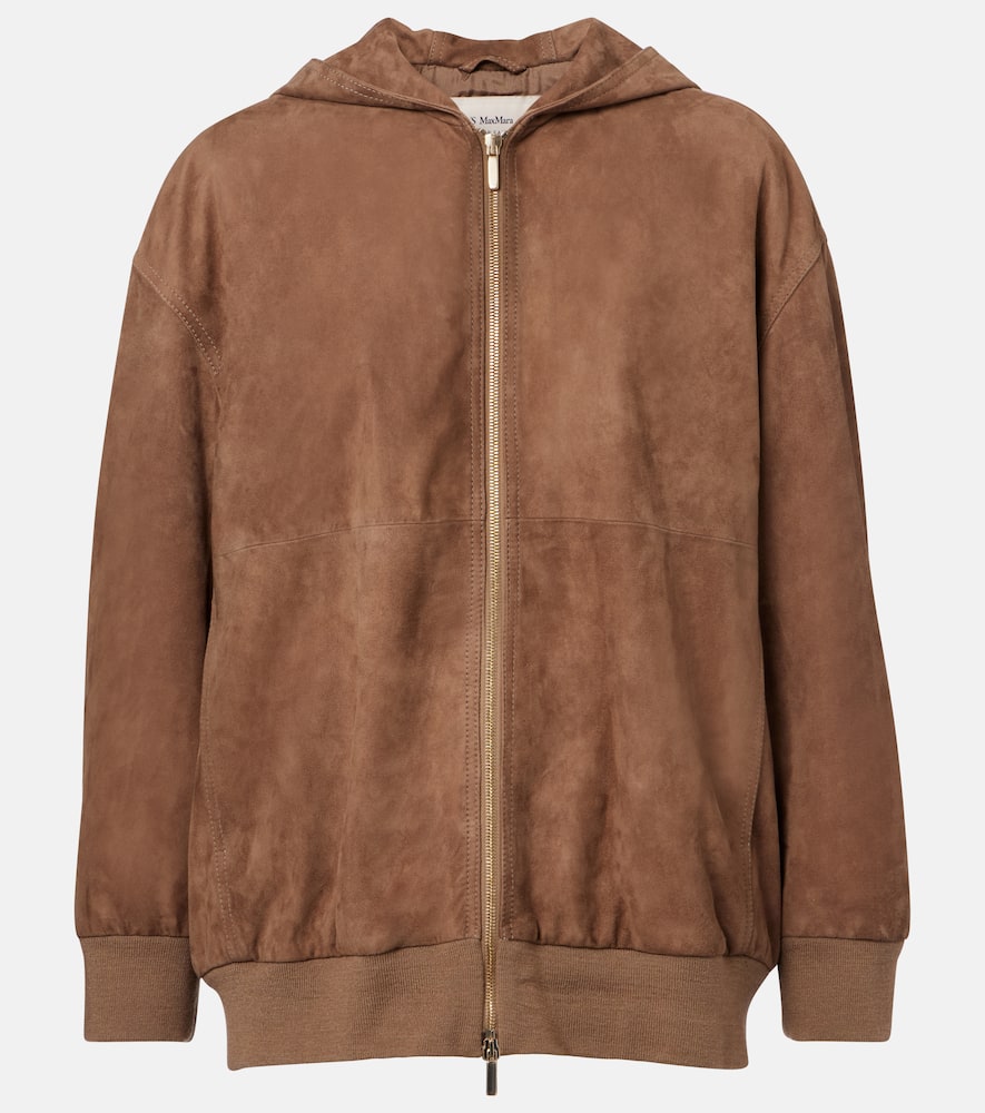 'S Max Mara Hooded suede jacket