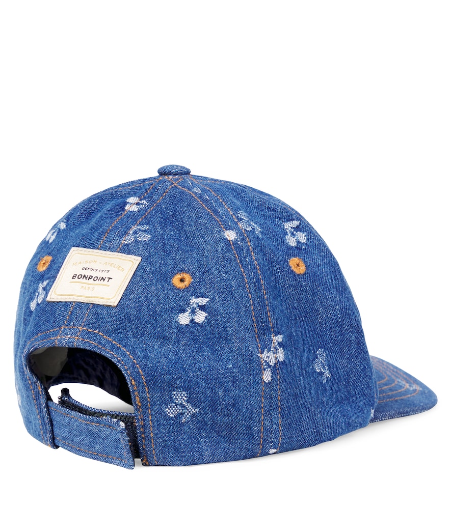  Bonpoint Bonpoint Bestickte Baseballcap Aus Baumwolle 