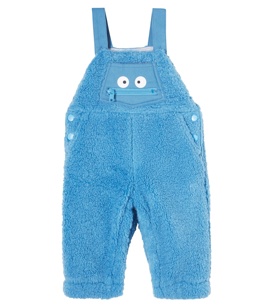 Stella Mccartney Baby Printed Teddy Overalls In Blue