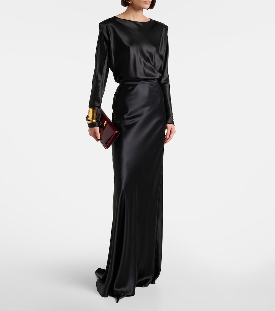  Saint Laurent Saint Laurent Top Aus Seidensatin 