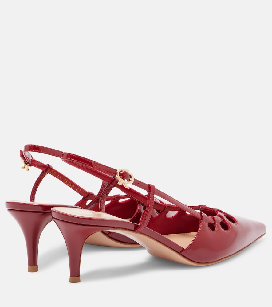  Gianvito Rossi Gianvito Rossi Slingback-pumps Eloise 55 Aus Lackleder 