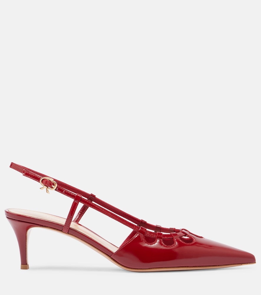  Gianvito Rossi Gianvito Rossi Slingback-pumps Eloise 55 Aus Lackleder 