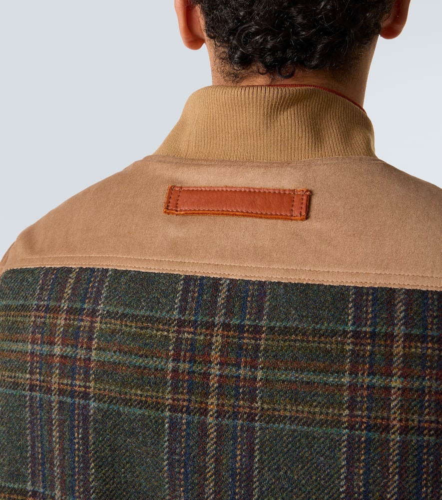 Junya Watanabe Multicolor Cotton And Wool Sleeveless Jacket In White