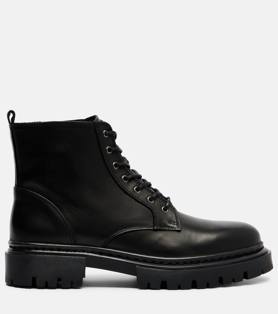  Staud Staud Henry Leather Combat Boots 