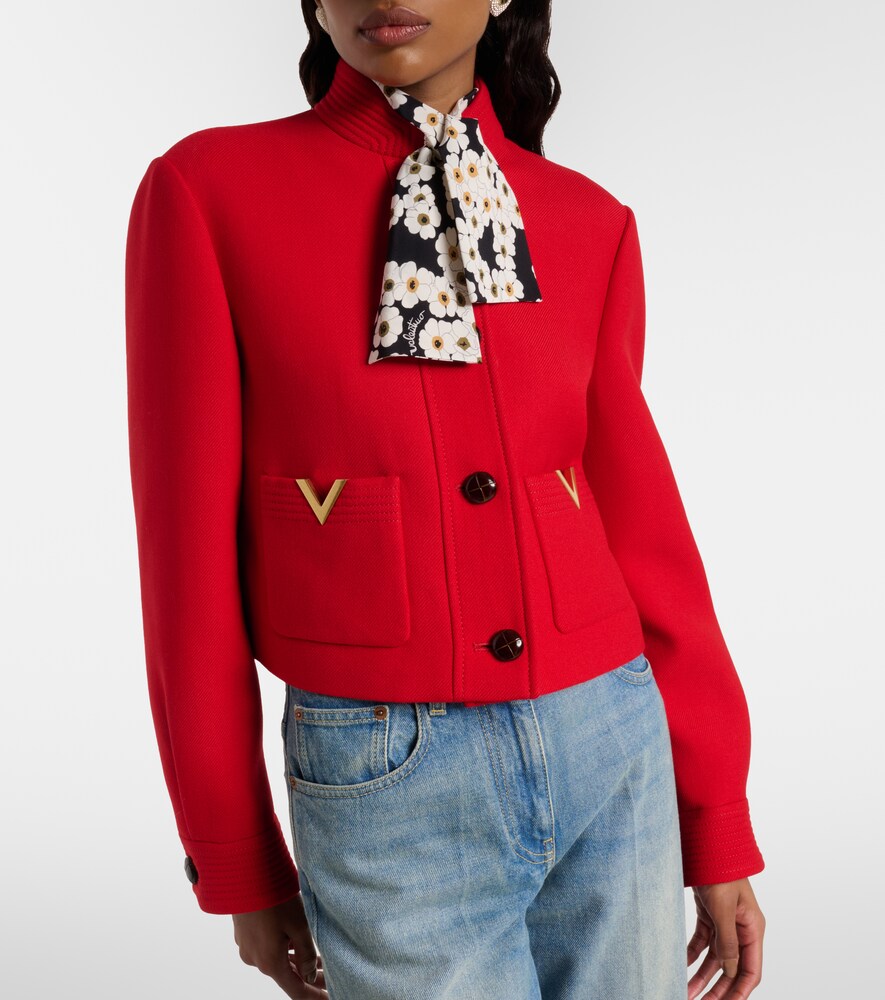  Valentino Valentino Vgold Wool And Silk Jacket 