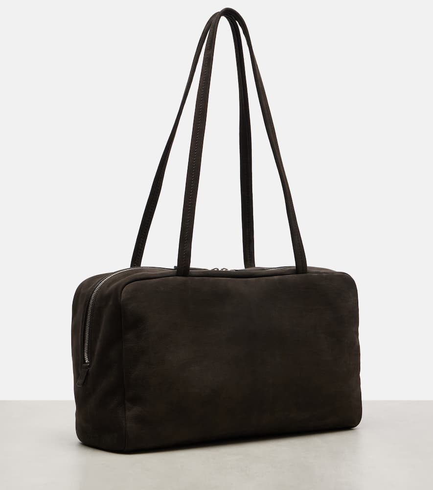 The Row Astra Leather Tote Bag In Brown