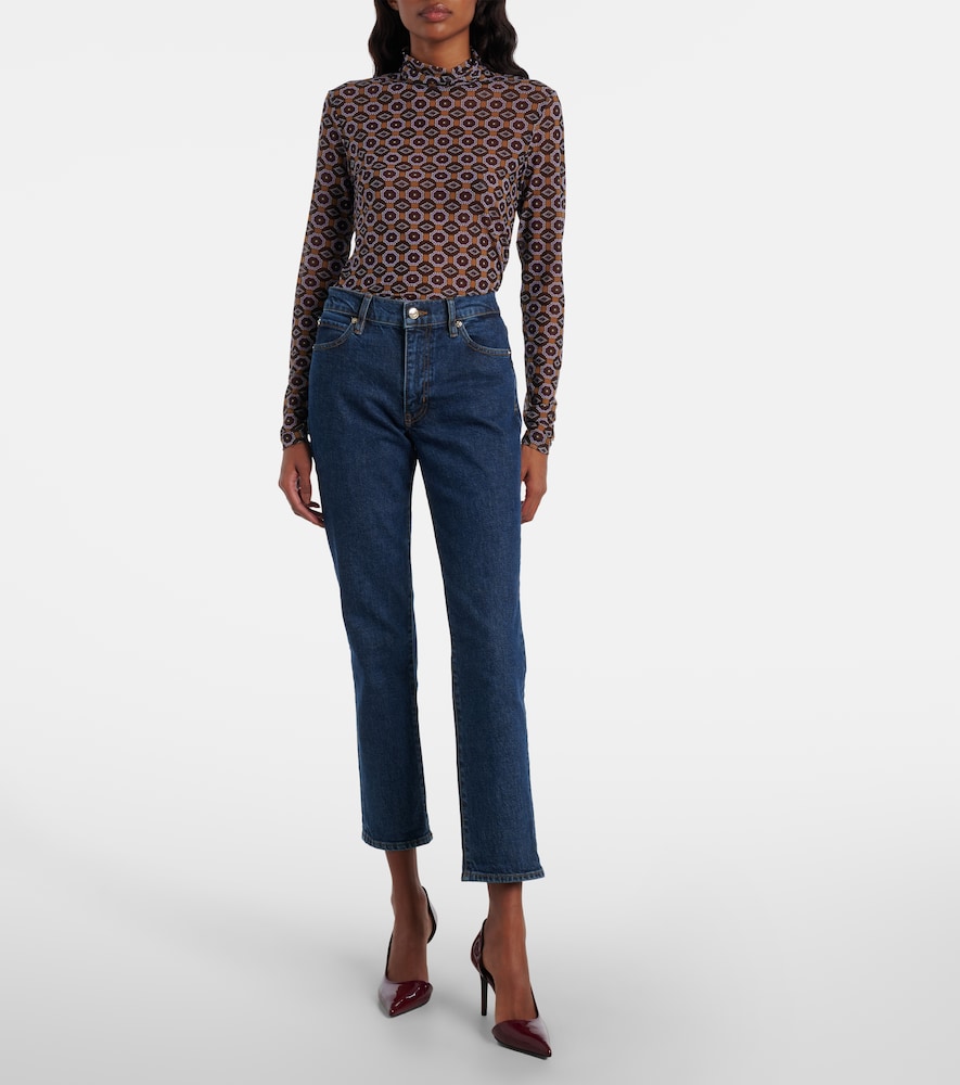  Frame Frame Cropped Straight Jeans Borrowed 