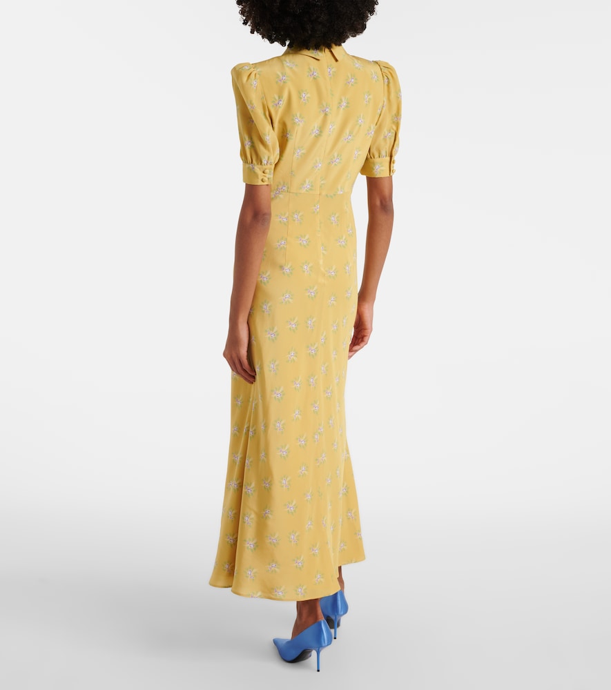  Alessandra Rich Alessandra Rich Midikleid Aus Seide 