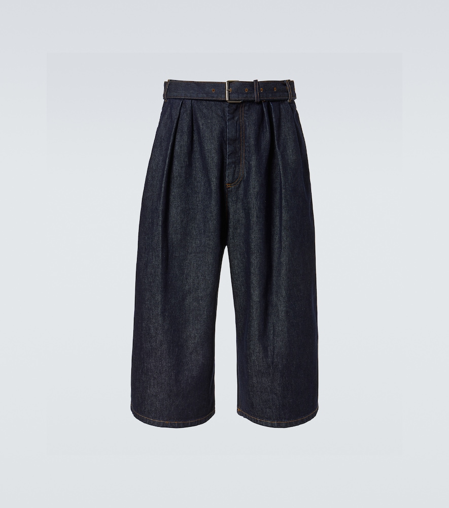 Dries Van Noten Dries Van Noten Belted denim Bermuda shorts　ドリス ヴァン ノッテン ベルテッド デニム バミューダ ショーツ
