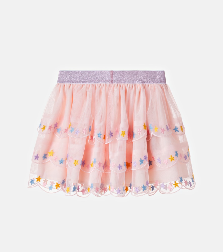  Stella Mccartney Kids Stella Mccartney Kids Bestickter Rock Aus Tüll 