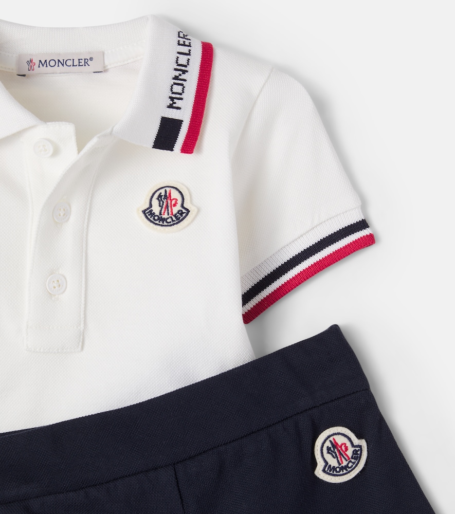  Moncler Enfant Moncler Enfant Baby Set Aus Polohemd Und Shorts 