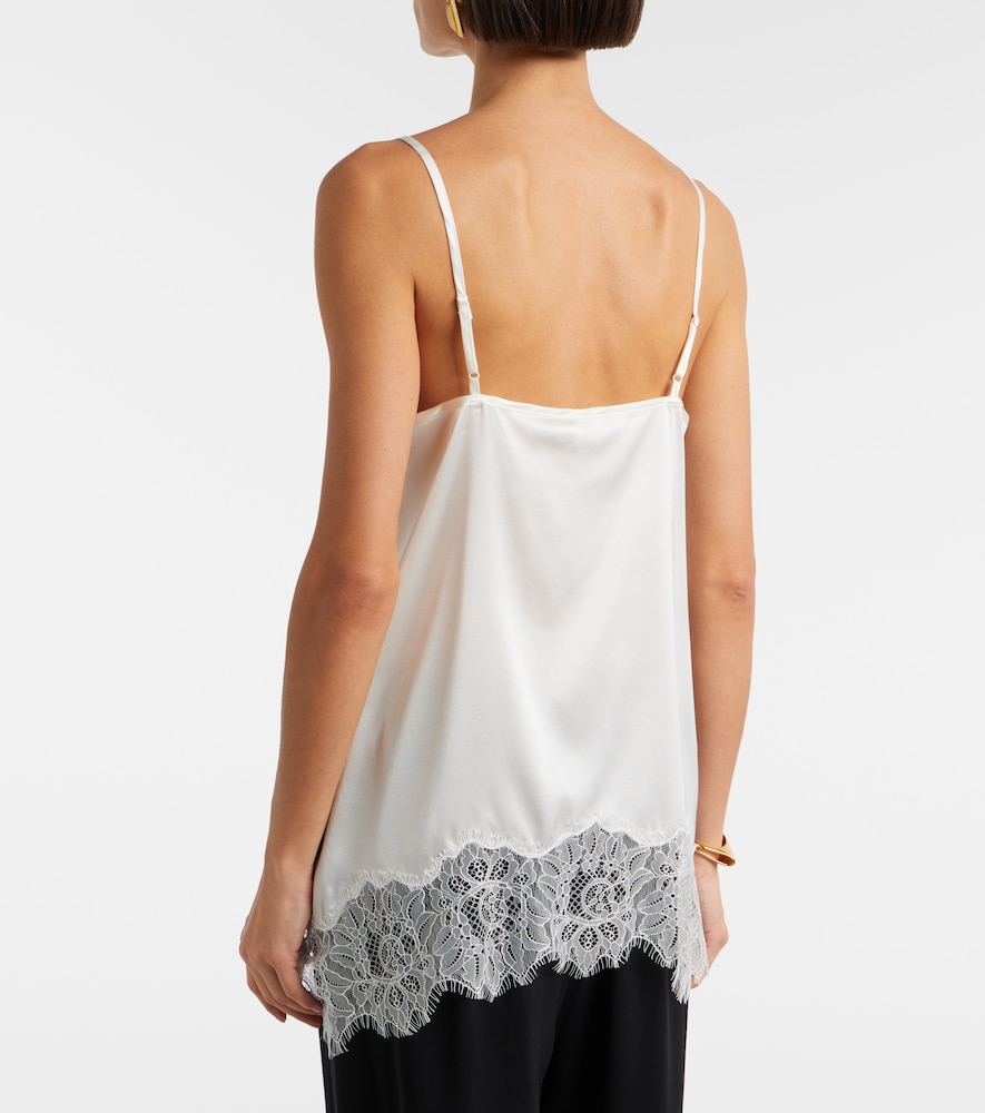  Staud Staud Chloe Lace-trimmed Silk-blend Satin Camisole 