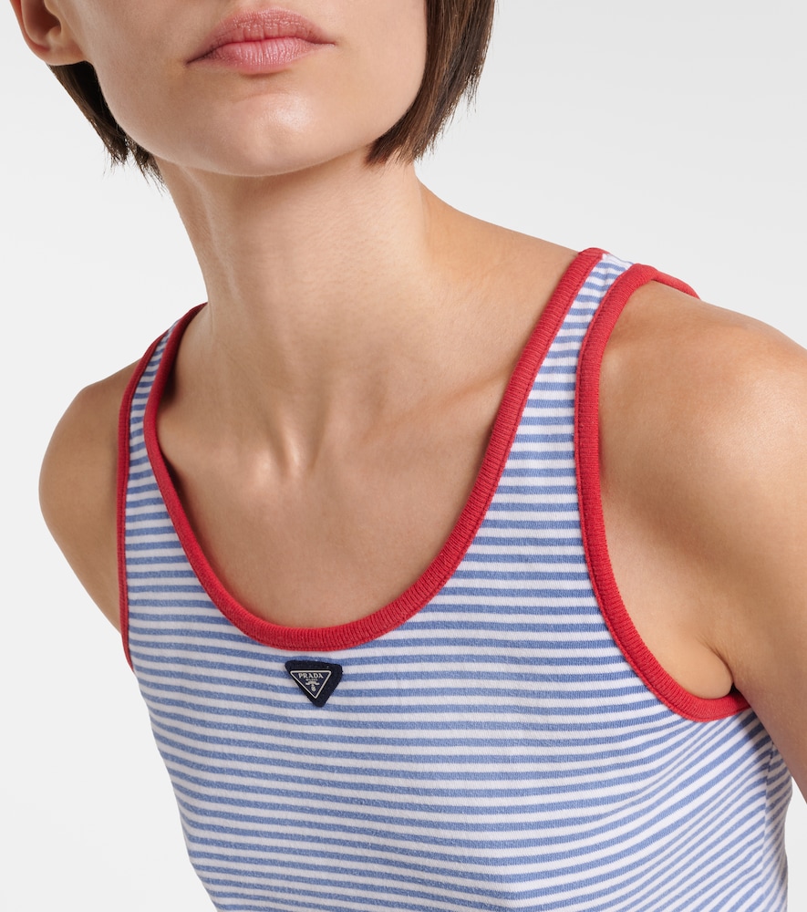  Prada Prada Top Aus Baumwoll-jersey 