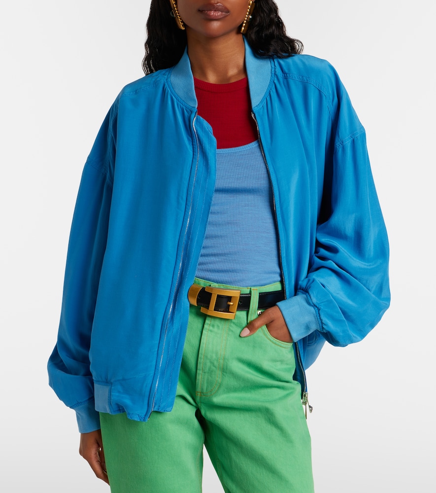  Versace Versace Oversize-blousone Aus Seidenpopeline 