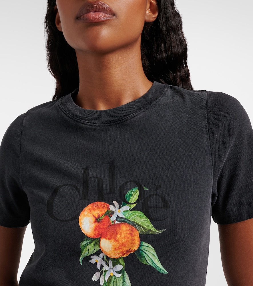  Chloe Chloé Camiseta De Algodón Estampada 