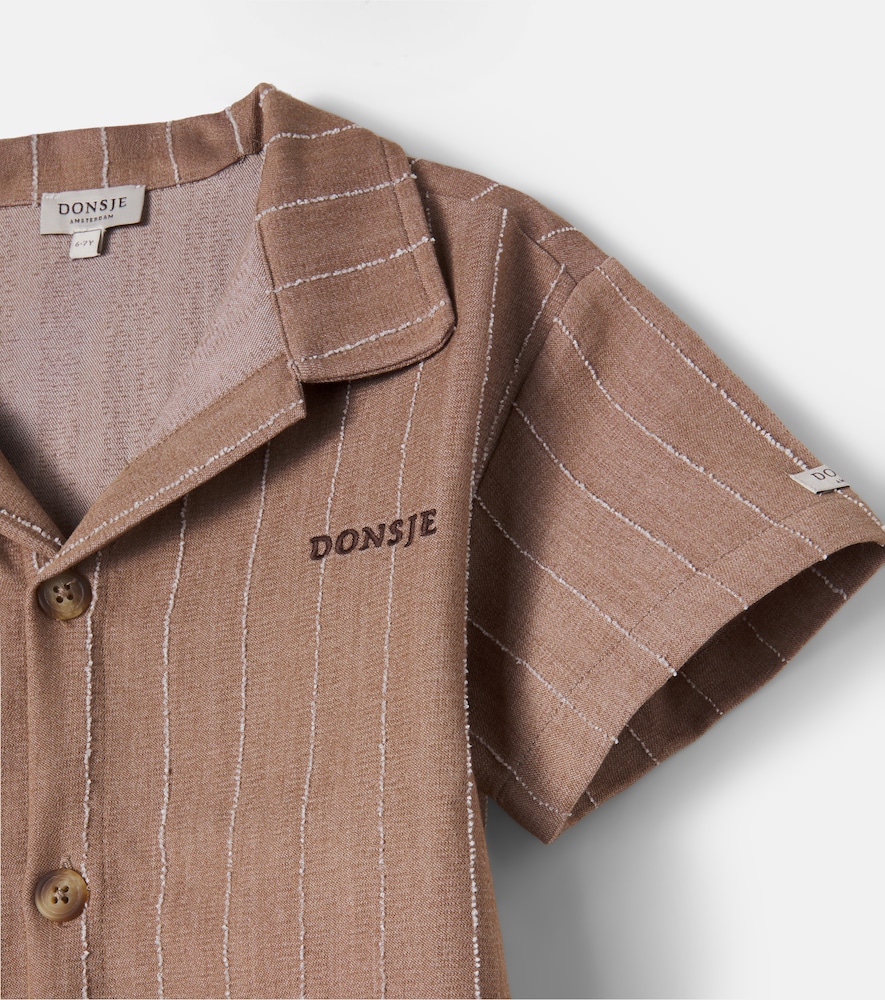  Donsje Donsje Lucian Striped Bowling Shirt 