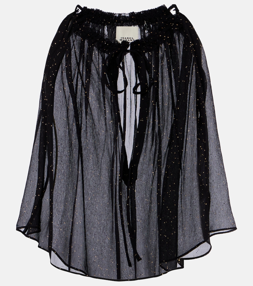 Top Marilou in georgette di seta