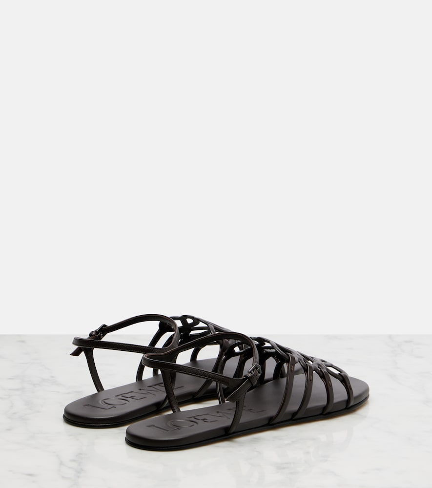  Loewe Loewe Paula's Ibiza Sandalen Petal Anagram Aus Leder 