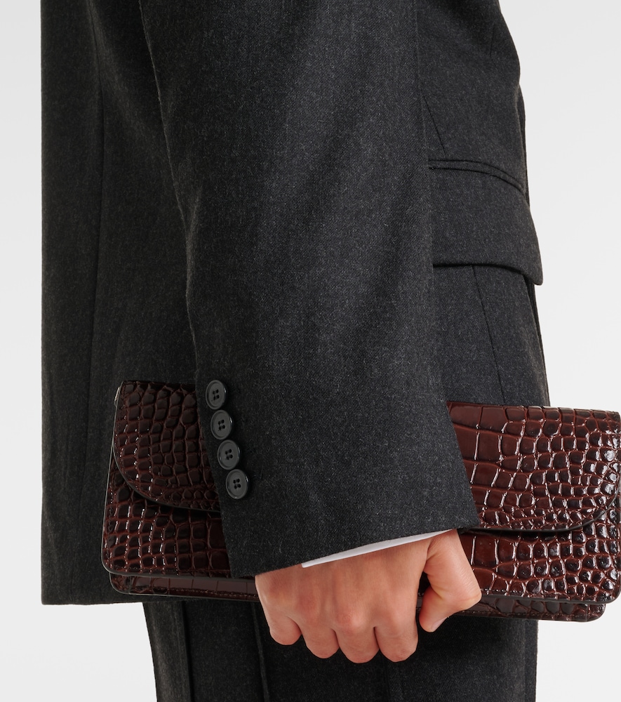  Victoria Beckham Victoria Beckham Double-breasted Virgin Wool Blazer 