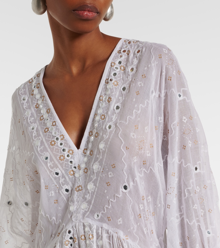  Juliet Dunn Juliet Dunn Verziertes Maxikleid Aus Baumwolle 
