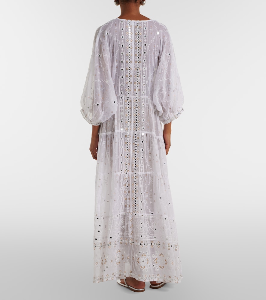  Juliet Dunn Juliet Dunn Verziertes Maxikleid Aus Baumwolle 